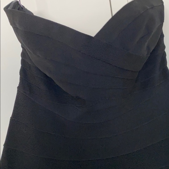 Herve Leger Black Akari Dress - Picture 4 of 8